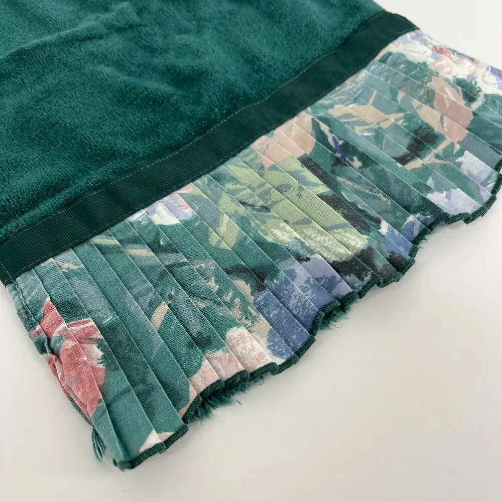 70s dark green Avanti hand towel 1970s vintage SALE